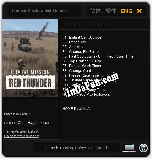 Combat Mission: Red Thunder: Cheats, Trainer +13 [CheatHappens.com]