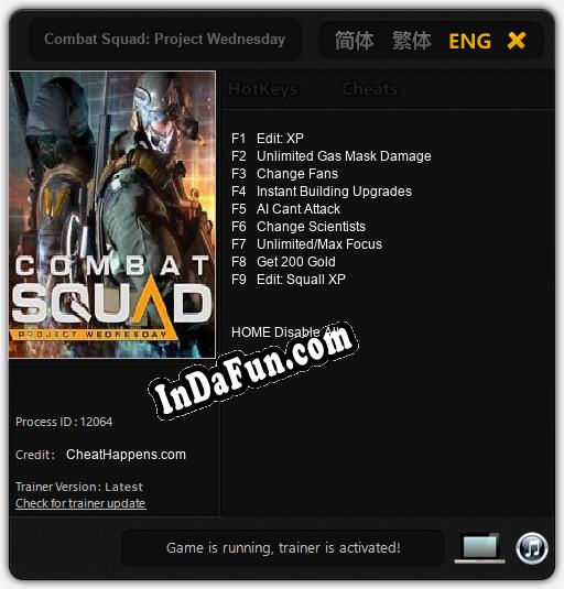 Trainer for Combat Squad: Project Wednesday [v1.0.4]