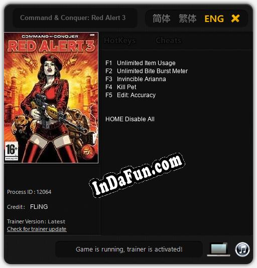 Command & Conquer: Red Alert 3: Trainer +5 [v1.8]