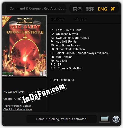 Trainer for Command & Conquer: Red Alert Counterstrike [v1.0.1]