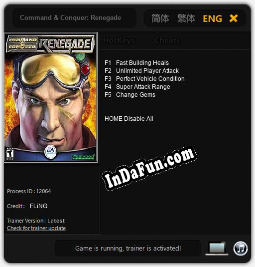 Command & Conquer: Renegade: Cheats, Trainer +5 [FLiNG]