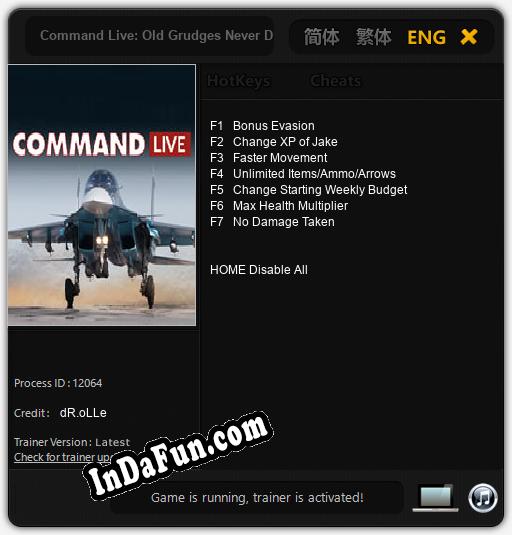 Command Live: Old Grudges Never Die: Trainer +7 [v1.8]