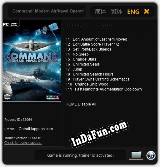Command: Modern Air/Naval Operations: Trainer +11 [v1.2]