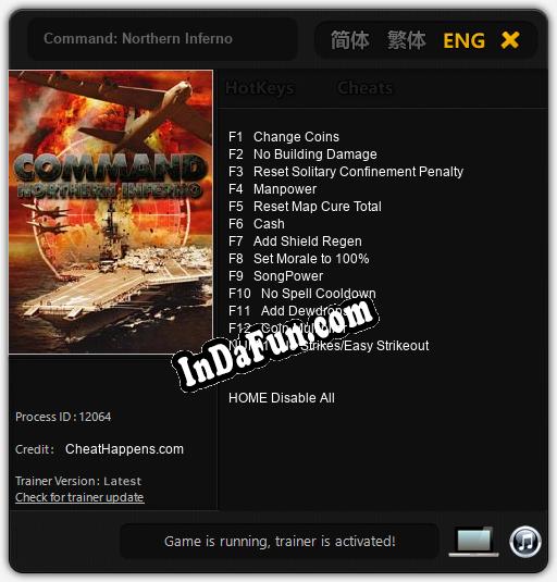 Trainer for Command: Northern Inferno [v1.0.3]