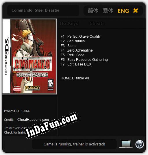 Commando: Steel Disaster: Cheats, Trainer +7 [CheatHappens.com]