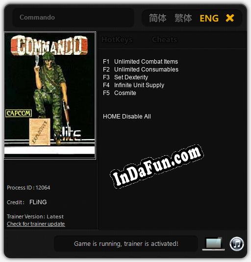 Commando: TRAINER AND CHEATS (V1.0.66)