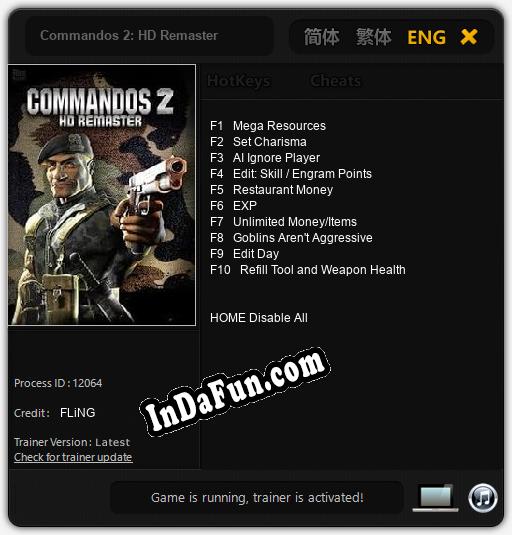 Commandos 2: HD Remaster: Trainer +10 [v1.4]