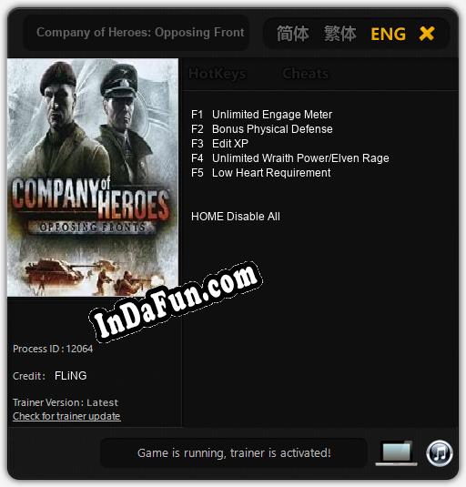 Company of Heroes: Opposing Fronts: Trainer +5 [v1.2]