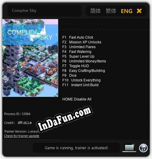 Complex Sky: Trainer +11 [v1.6]