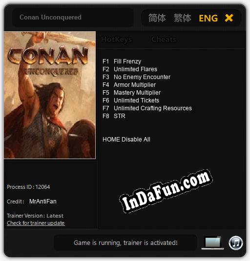 Conan Unconquered: Cheats, Trainer +8 [MrAntiFan]