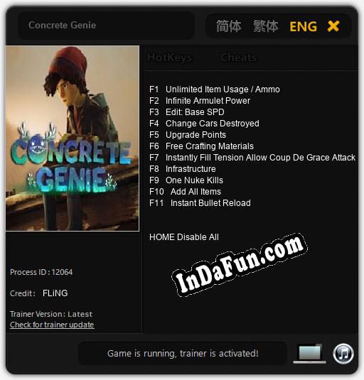 Concrete Genie: TRAINER AND CHEATS (V1.0.99)