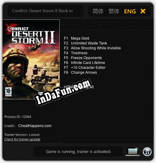 Conflict: Desert Storm II Back to Baghdad: TRAINER AND CHEATS (V1.0.63)