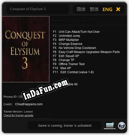 Conquest of Elysium 3: Cheats, Trainer +11 [CheatHappens.com]