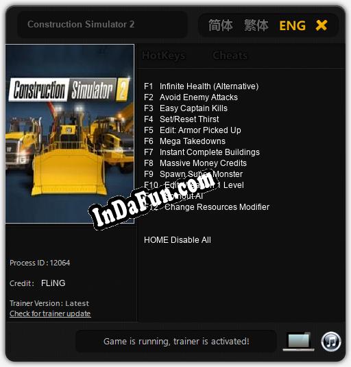 Construction Simulator 2: TRAINER AND CHEATS (V1.0.61)