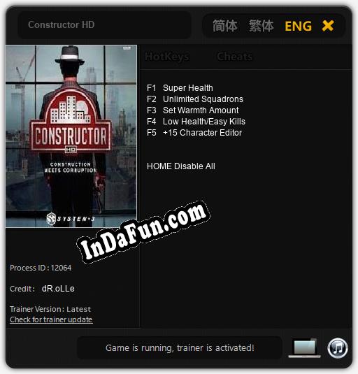 Constructor HD: Cheats, Trainer +5 [dR.oLLe]