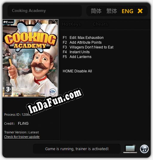 Cooking Academy: TRAINER AND CHEATS (V1.0.25)