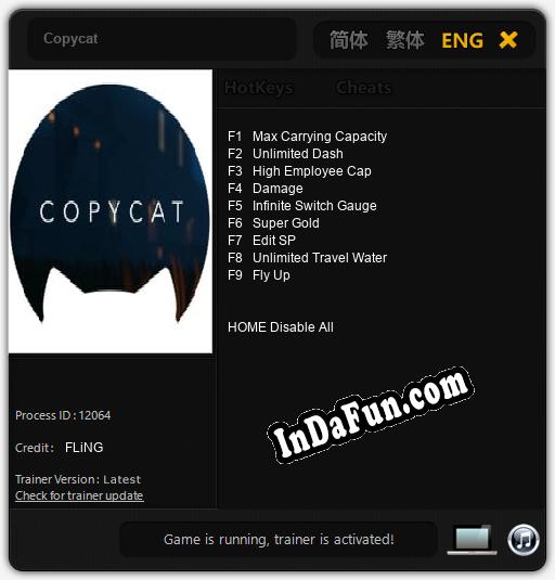 Copycat: Cheats, Trainer +9 [FLiNG]