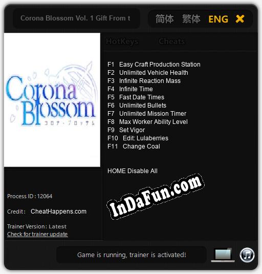 Trainer for Corona Blossom Vol. 1 Gift From the Galaxy [v1.0.1]