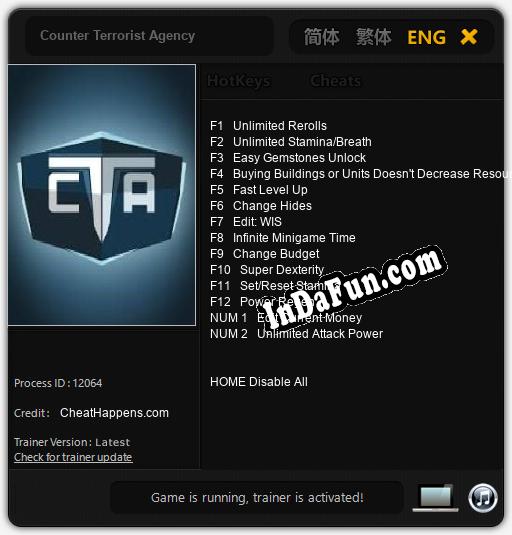 Counter Terrorist Agency: Trainer +14 [v1.8]