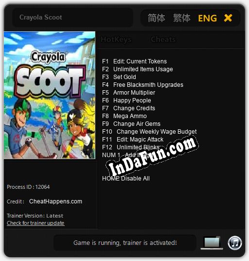 Trainer for Crayola Scoot [v1.0.7]