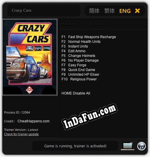 Trainer for Crazy Cars [v1.0.3]