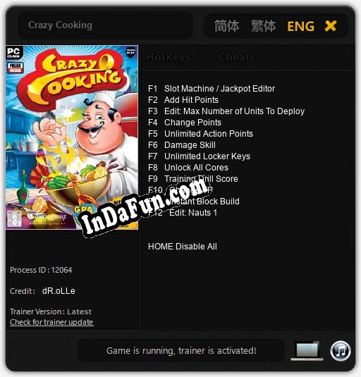 Crazy Cooking: TRAINER AND CHEATS (V1.0.64)