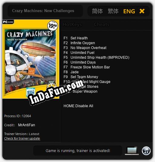 Trainer for Crazy Machines: New Challenges [v1.0.6]