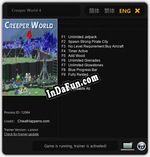 Creeper World 4: Trainer +9 [v1.9]