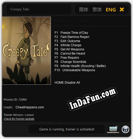 Trainer for Creepy Tale [v1.0.9]