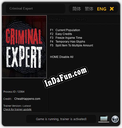 Trainer for Criminal Expert [v1.0.6]