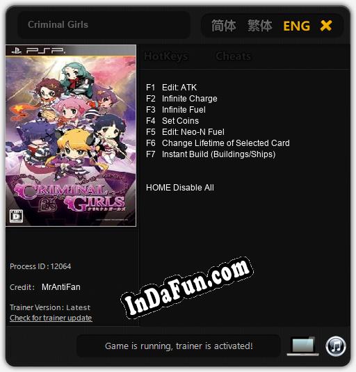 Trainer for Criminal Girls [v1.0.2]