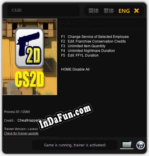 Trainer for CS2D [v1.0.9]