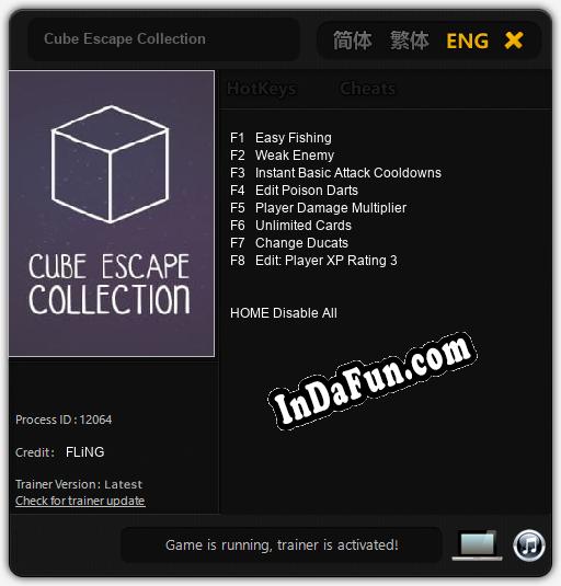 Trainer for Cube Escape Collection [v1.0.1]