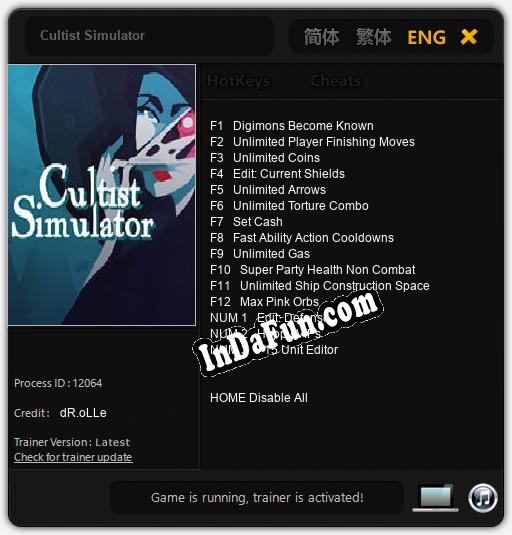 Cultist Simulator: Trainer +15 [v1.2]