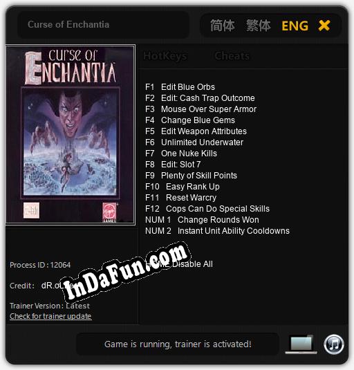 Curse of Enchantia: TRAINER AND CHEATS (V1.0.28)