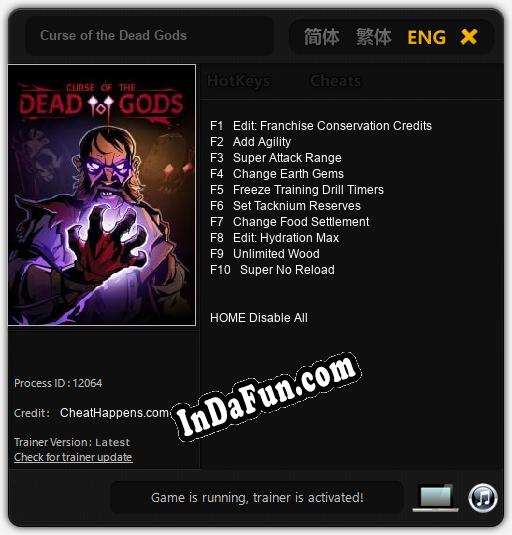 Curse of the Dead Gods: Trainer +10 [v1.7]