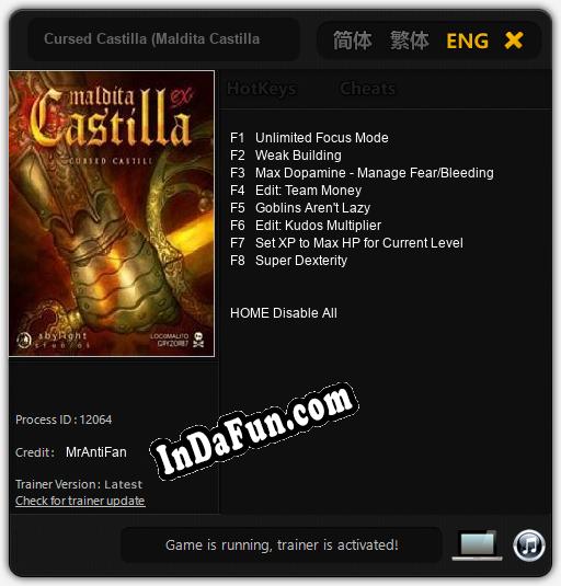 Cursed Castilla (Maldita Castilla EX): TRAINER AND CHEATS (V1.0.30)