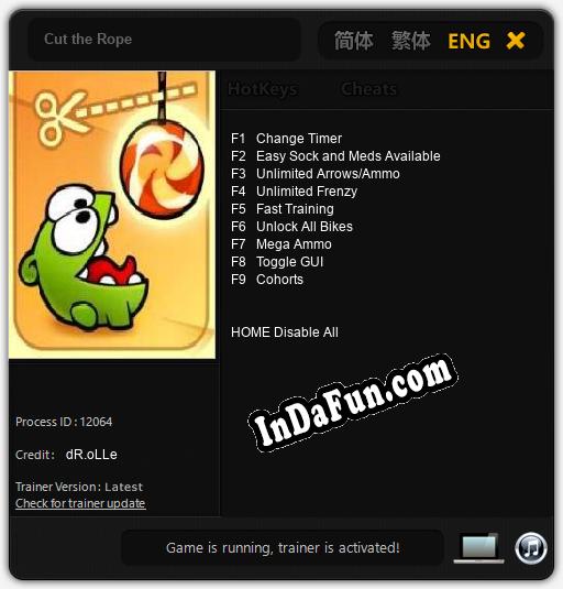 Trainer for Cut the Rope [v1.0.5]