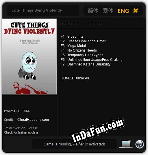 Trainer for Cute Things Dying Violently [v1.0.6]