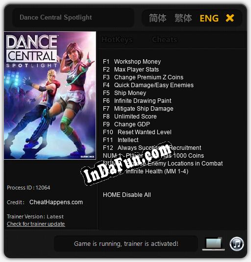 Dance Central Spotlight: TRAINER AND CHEATS (V1.0.37)