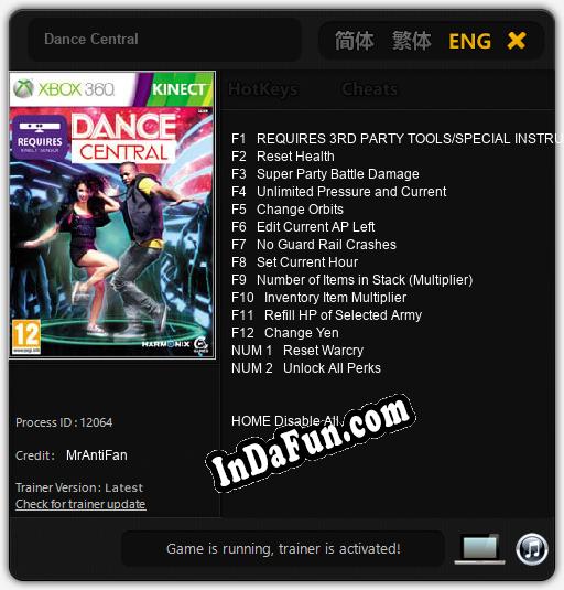 Dance Central: Cheats, Trainer +14 [MrAntiFan]