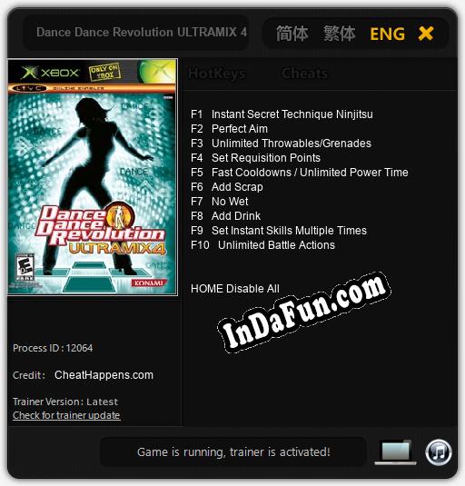 Dance Dance Revolution ULTRAMIX 4: Cheats, Trainer +10 [CheatHappens.com]