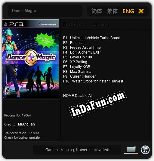 Dance Magic: Cheats, Trainer +10 [MrAntiFan]