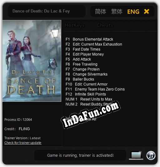 Dance of Death: Du Lac & Fey: Cheats, Trainer +14 [FLiNG]