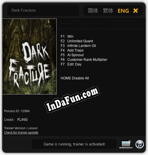 Dark Fracture: TRAINER AND CHEATS (V1.0.44)