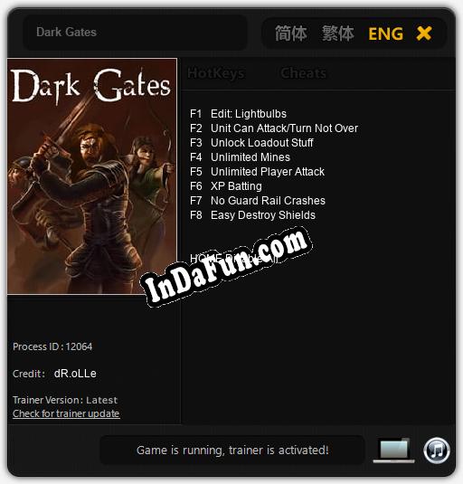 Trainer for Dark Gates [v1.0.4]