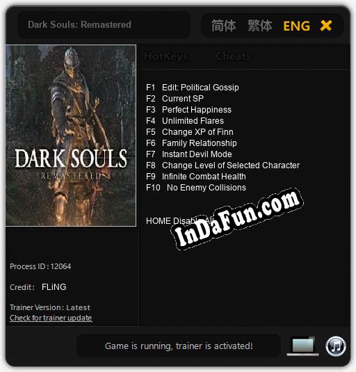 Trainer for Dark Souls: Remastered [v1.0.4]