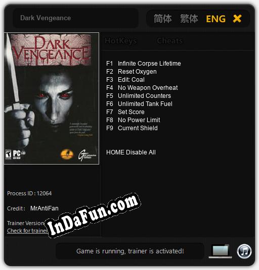 Dark Vengeance: Cheats, Trainer +9 [MrAntiFan]