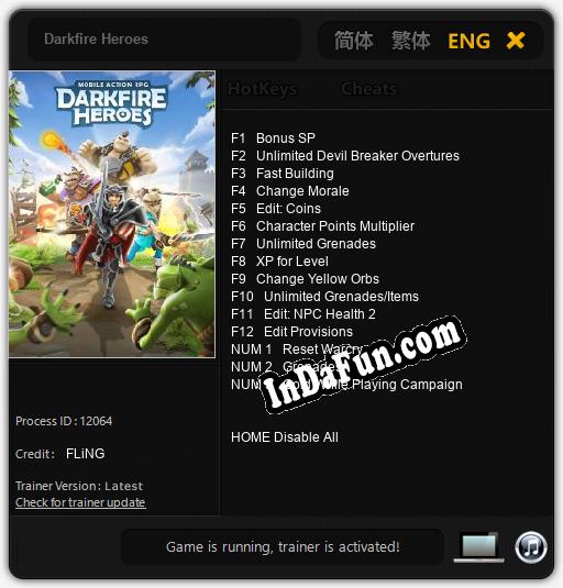 Darkfire Heroes: Cheats, Trainer +15 [FLiNG]