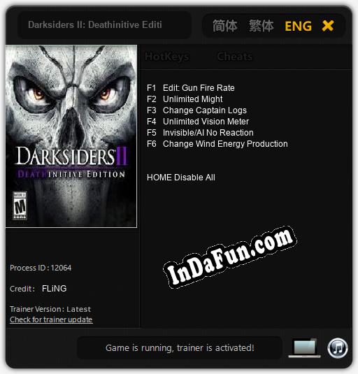 Darksiders II: Deathinitive Edition: Trainer +6 [v1.1]